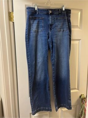 Blue Women's Straight-Leg Jeans
